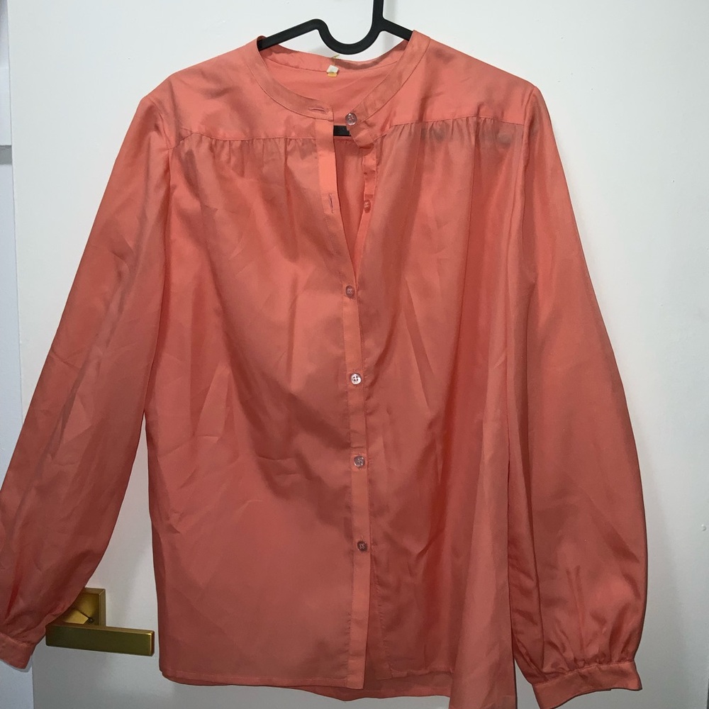 Elegant Coral Women's Blouse